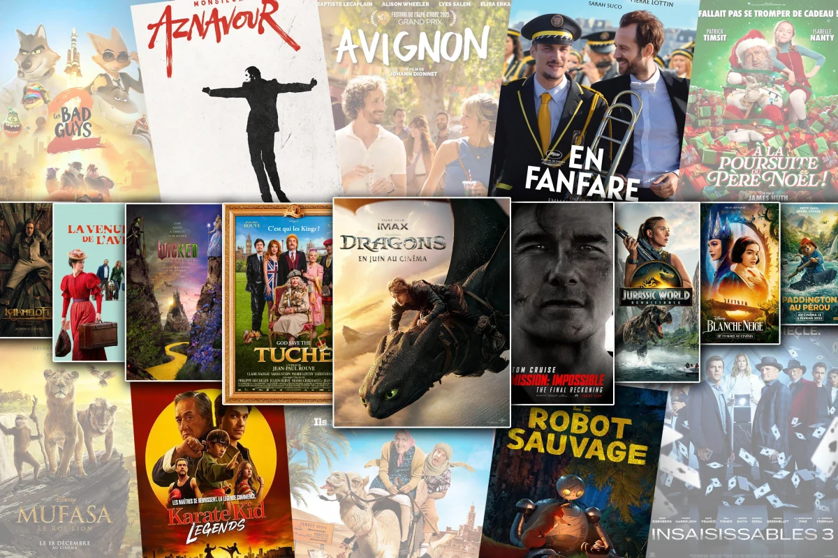 Mosaïque d’affiches de films présentée par Les Toiles de Minuit